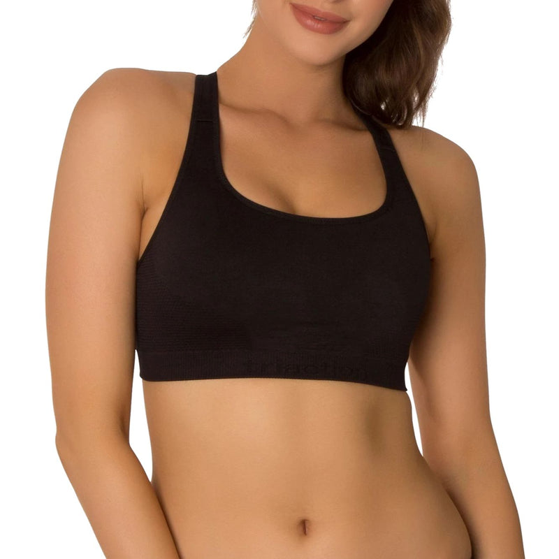 Triumph Triaction Seamfree Crop Top Sports Bra Black