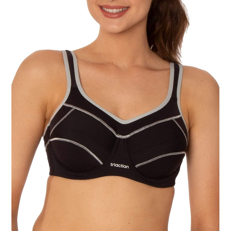 Triumph Triaction Performance Sports Bra Black/Silver