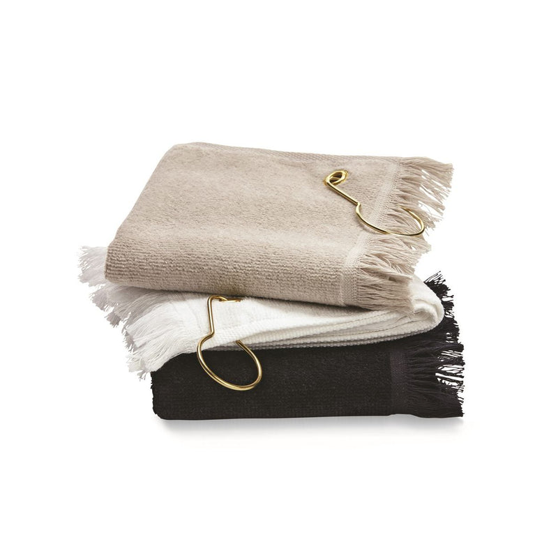 Towels Plus Fingertip Towel with Corner Grommet and Hook