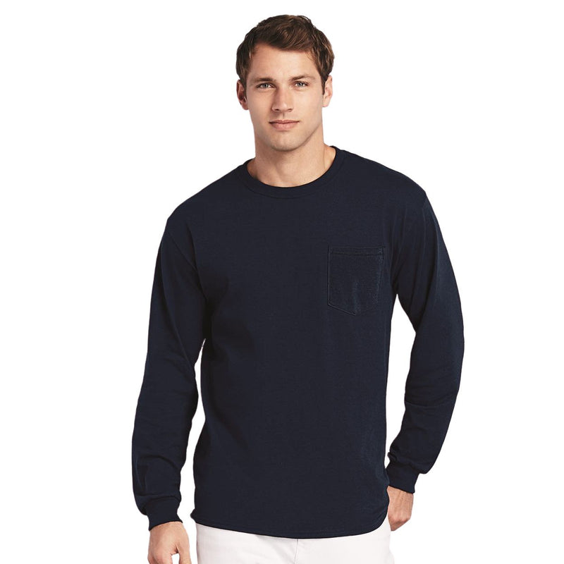 Gildan Ultra Cotton Long Sleeve Pocket T-Shirt