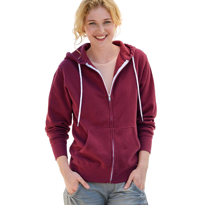 Independent Trading Co. Unisex Lightweight Full-Zip Hooded Sweatshirt