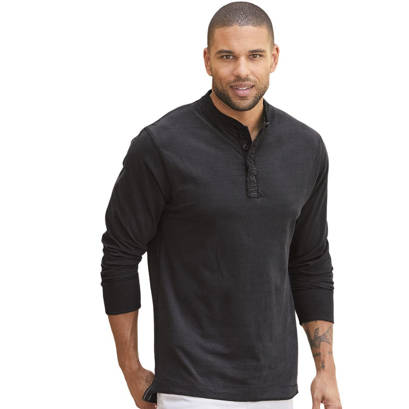 J. America Vintage Brushed Jersey Henley