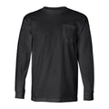 Bayside USA-Made Long Sleeve T-Shirt with a Pocket