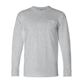 Bayside USA-Made Long Sleeve T-Shirt with a Pocket