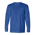 Bayside USA-Made Long Sleeve T-Shirt with a Pocket