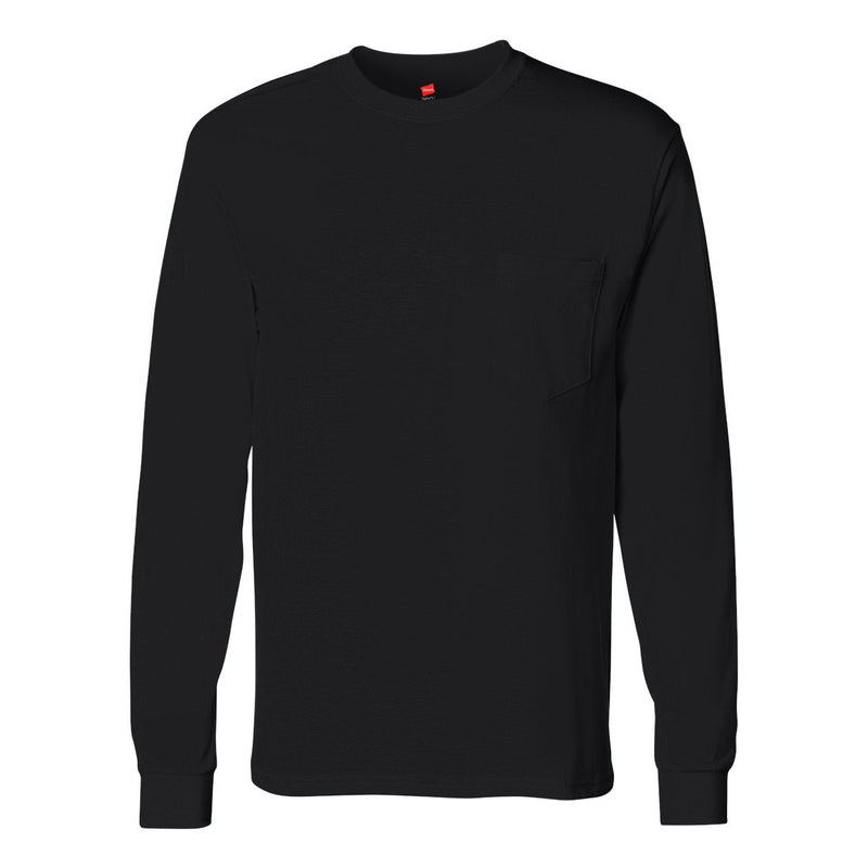 Hanes Tagless Long Sleeve Pocket T-Shirt