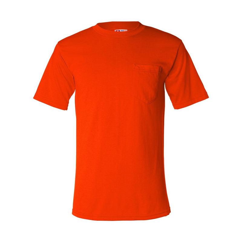 Bayside USA-Made 50/50 Short Sleeve T-Shirt with a Pocket