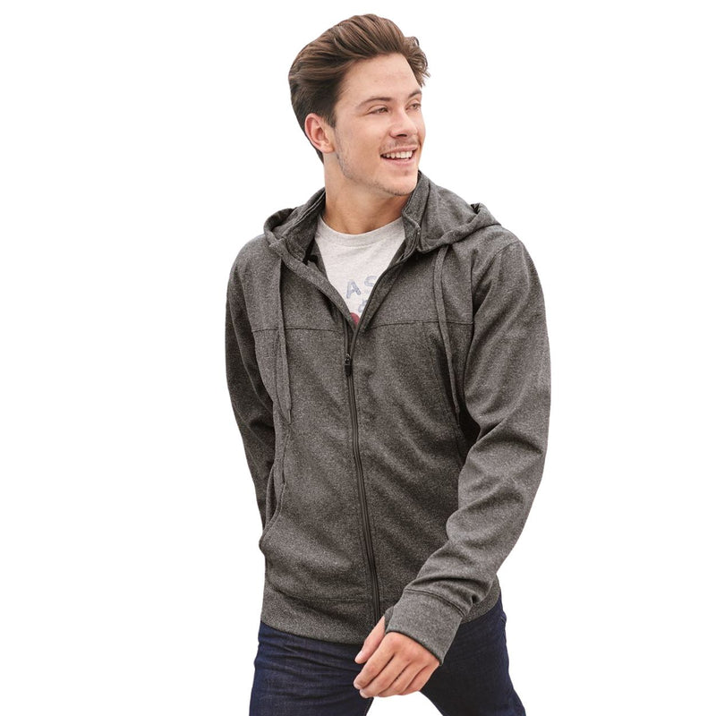 Independent Trading Co. Poly-Tech Full-Zip Hooded Sweatshirt