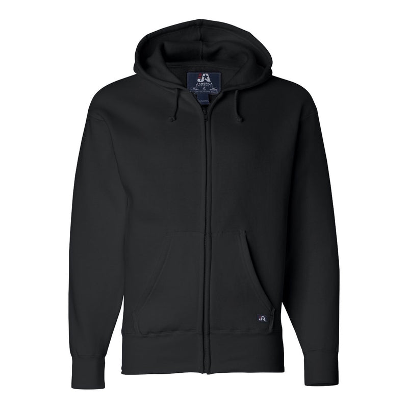 J. America Premium Full-Zip Hooded Sweatshirt