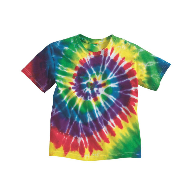 Dyenomite Youth Multi-Color Spiral T-Shirt