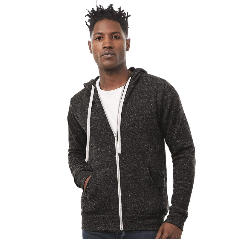 BELLA + CANVAS Unisex Triblend Sponge Fleece Full-Zip Hoodie