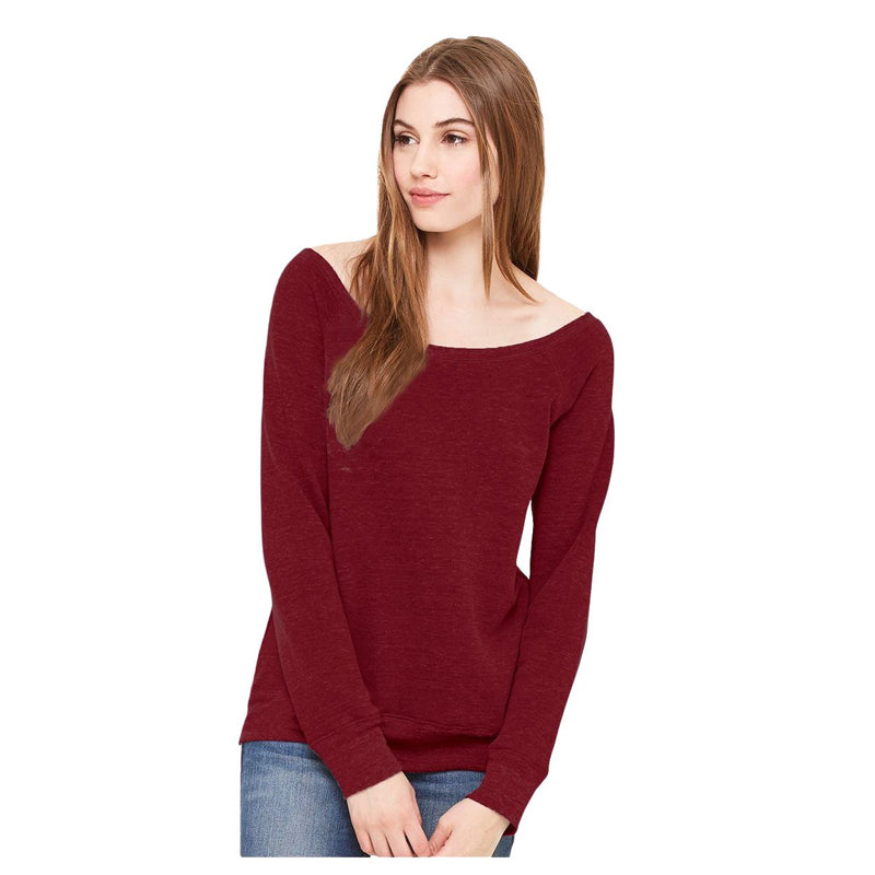 BELLA + CANVAS Women’s Sponge Fleece Wide Neck Sweatshirt