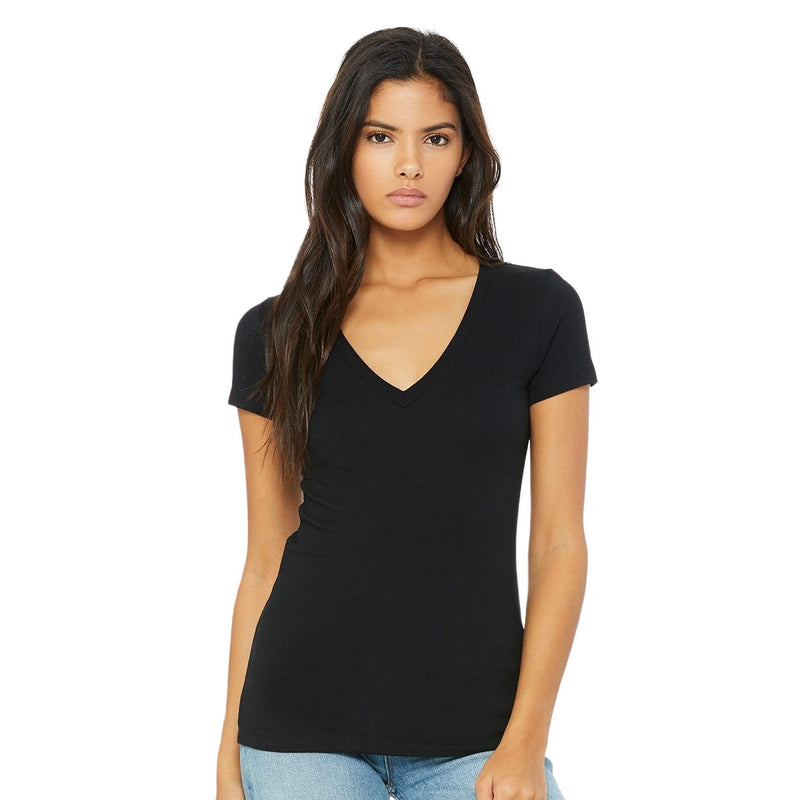 BELLA + CANVAS Women’s Jersey Deep V-Neck Tee