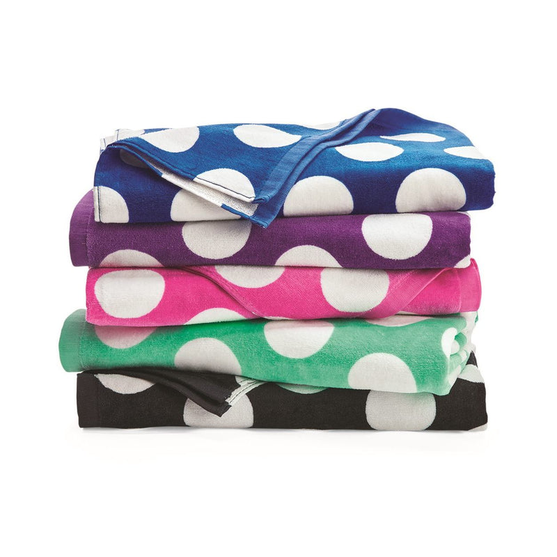 Carmel Towel Company Polka Dot Velour Beach Towel