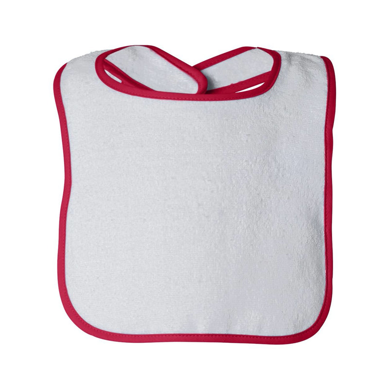 Rabbit Skins Infant Contrast Trim Terry Bib