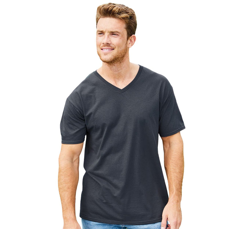 Fruit of the Loom HD Cotton V-Neck T-Shirt