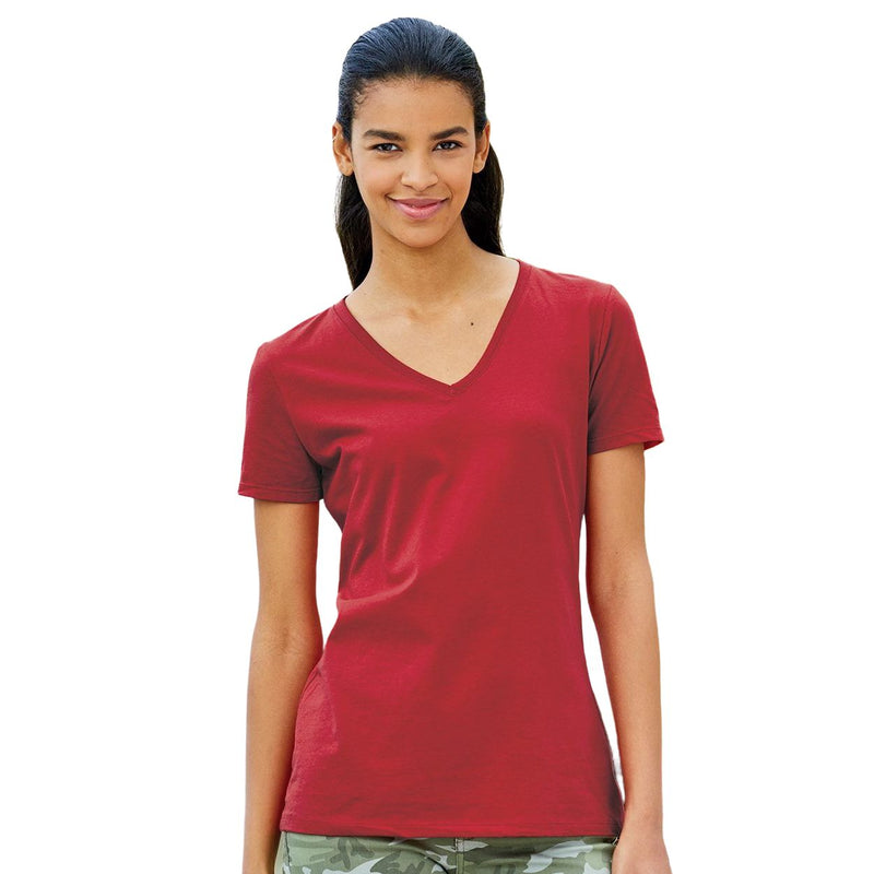 Fruit of the Loom HD Cotton Women's V-Neck T-Shirt