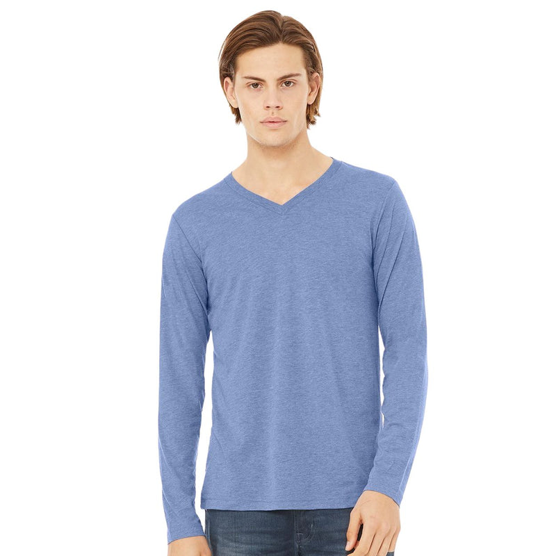 BELLA + CANVAS Unisex Long Sleeve V-Neck Tee