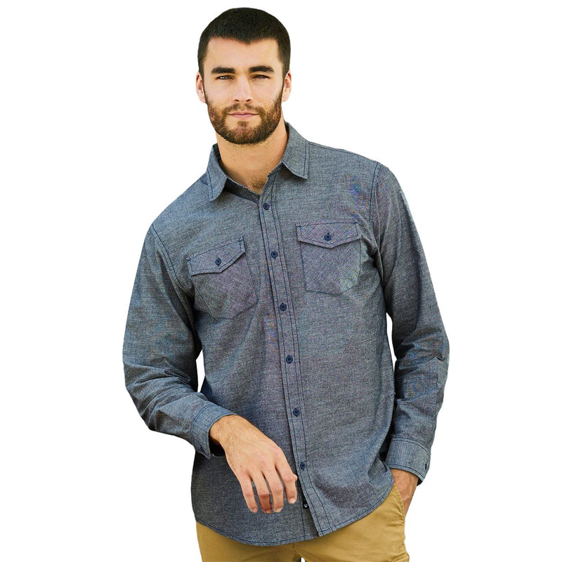 Burnside Chambray Long Sleeve Shirt