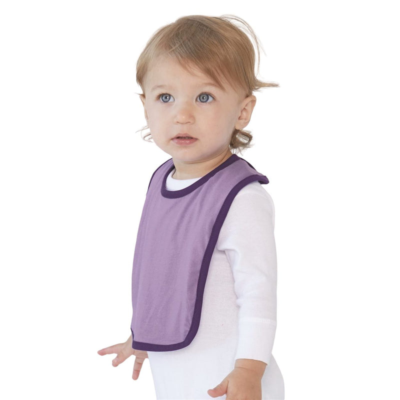 Rabbit Skins Infant Contrast Trim Premium Jersey Bib