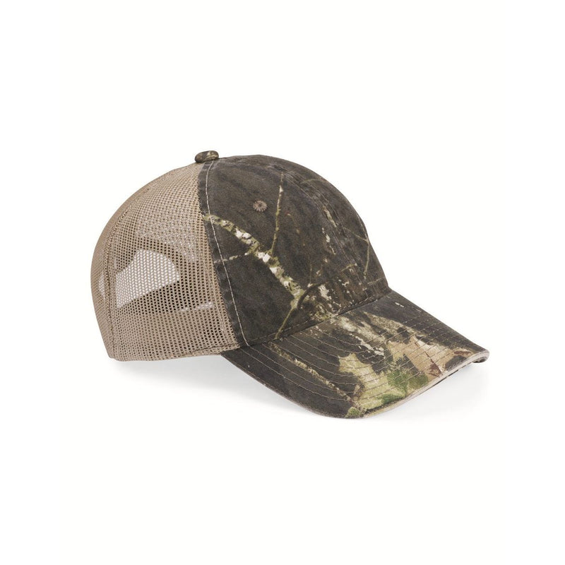 Outdoor Cap Washed Brushed Mesh-Back Camo Cap