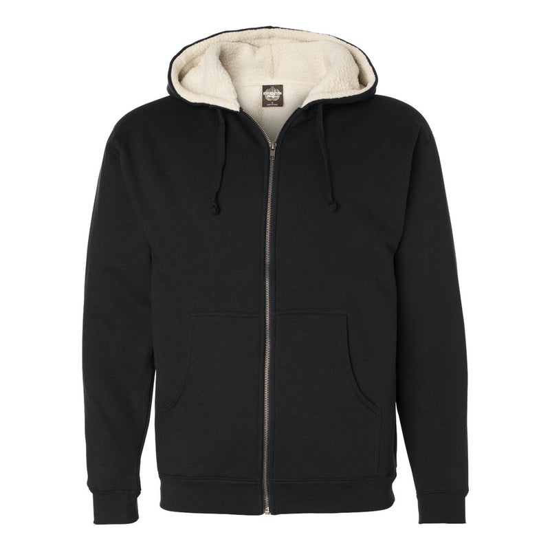 Independent Trading Co. Sherpa-Lined Full-Zip Hooded Sweatshirt