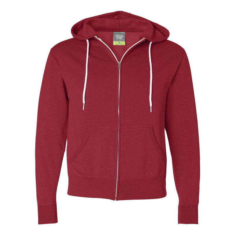 Independent Trading Co. Unisex Lightweight Full-Zip Hooded Sweatshirt