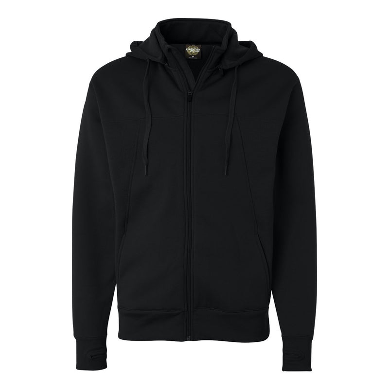 Independent Trading Co. Poly-Tech Full-Zip Hooded Sweatshirt