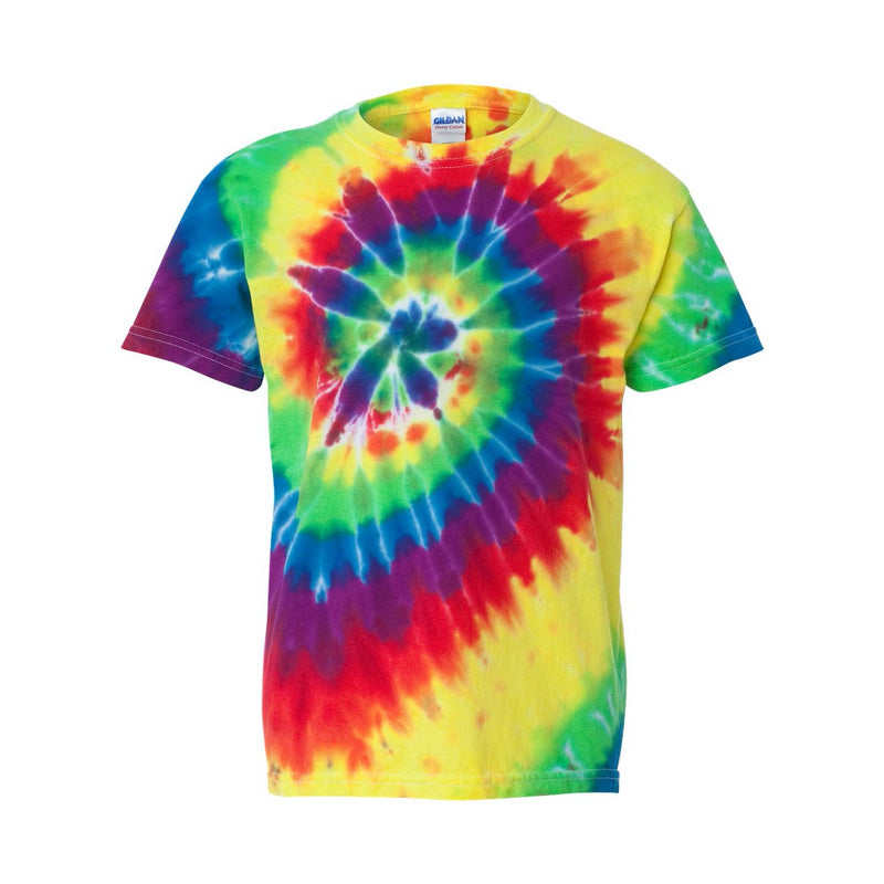 Dyenomite Youth Multi-Color Spiral T-Shirt