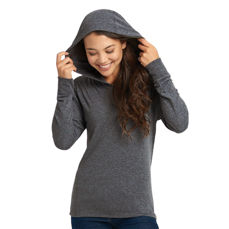 Next Level Unisex Triblend Hooded Long Sleeve Pullover