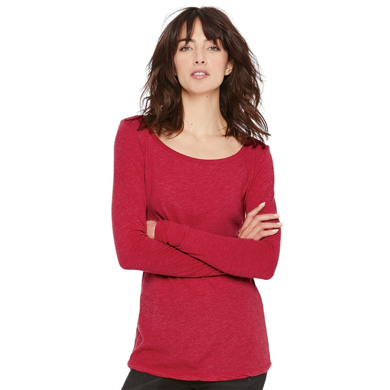 Next Level Women’s Triblend Long Sleeve Scoop