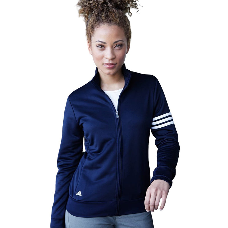 Adidas Women's 3-Stripes French Terry Full-Zip Jacket