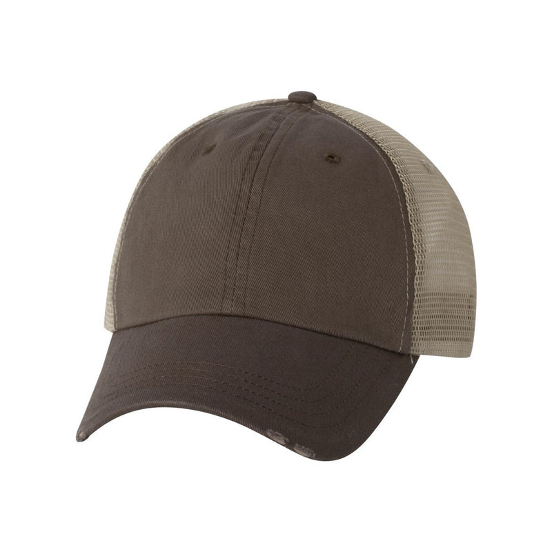 Mega Cap Frayed-Bill Twill Cap