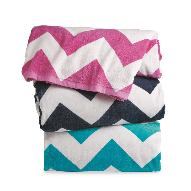 Carmel Towel Company Chevron Velour Beach Towel