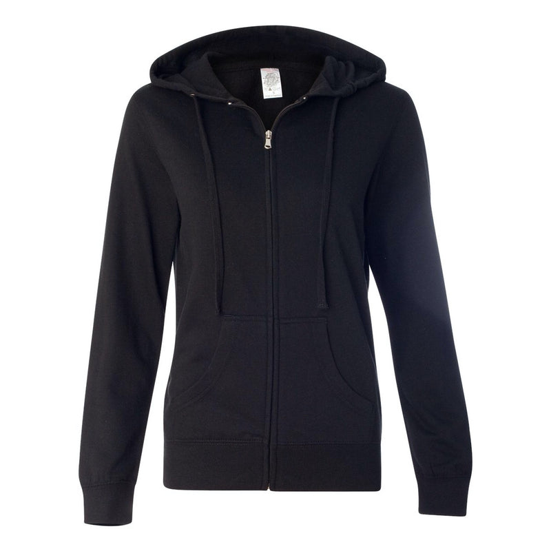 Independent Trading Co. Juniors’ Heavenly Fleece Full-Zip Hooded Sweatshirt