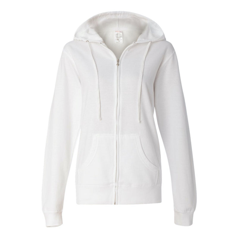 Independent Trading Co. Juniors’ Heavenly Fleece Full-Zip Hooded Sweatshirt