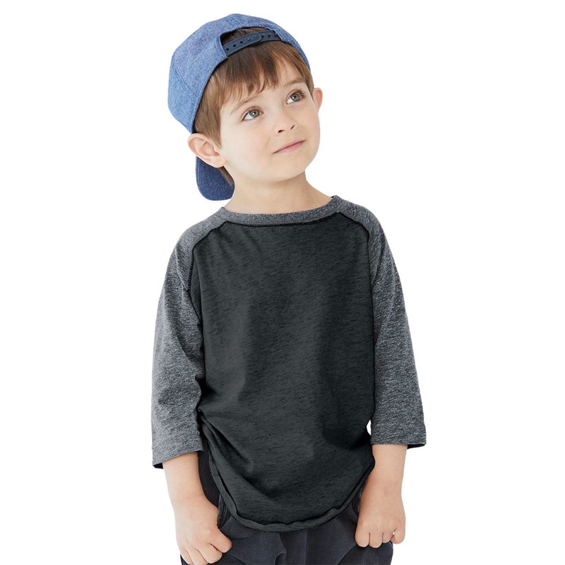 Rabbit Skins Toddler Baseball Fine Jersey Three-Quarter Sleeve Tee