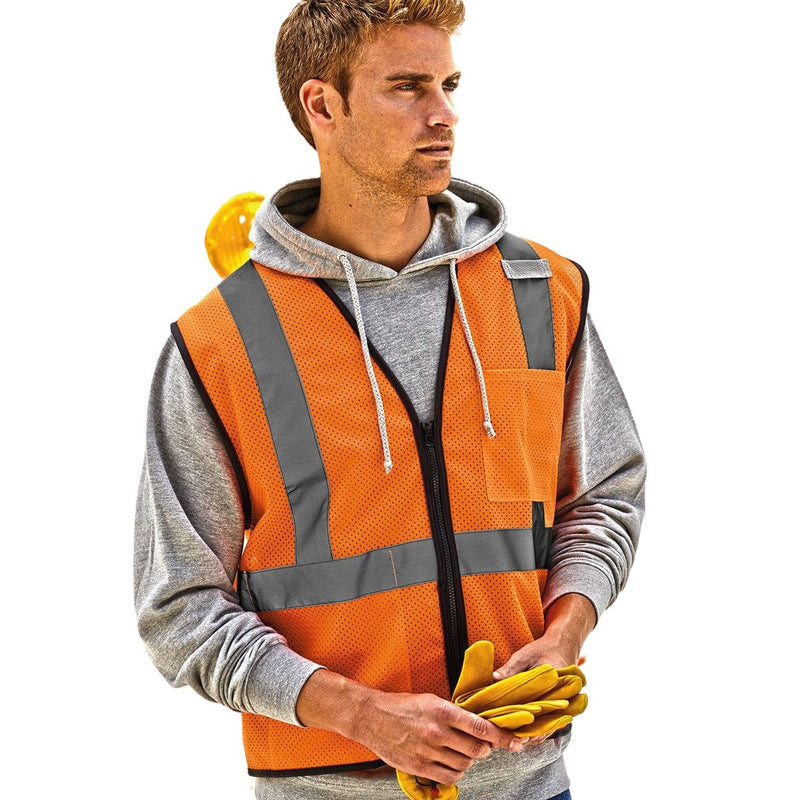 ML Kishigo Class 2 Economy Vest with Zippered Front