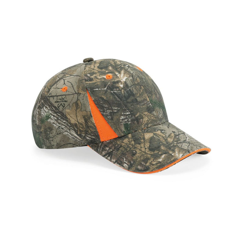 Outdoor Cap Camo Cap with Hi-Vis Trim