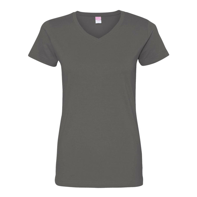 LAT Women's V-Neck Fine Jersey Tee