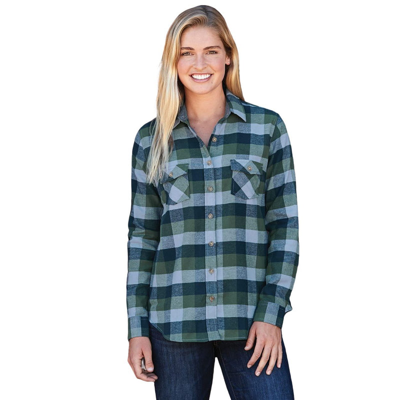 Weatherproof Women's Vintage Brushed Flannel Long Sleeve Shirt