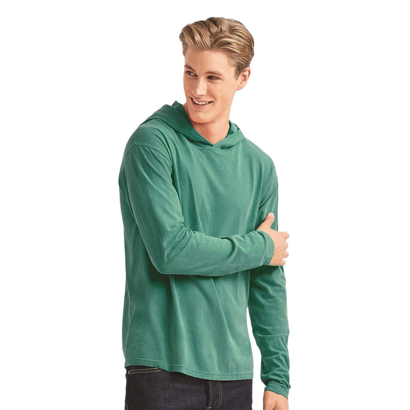 Comfort Colors Garment-Dyed Heavyweight Hooded Long Sleeve T-Shirt