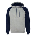 JERZEES Nublend Colorblocked Raglan Hooded Sweatshirt