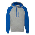 JERZEES Nublend Colorblocked Raglan Hooded Sweatshirt