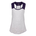 Blue 84 USA-Made Juniors' Burnout Raglan Tank Top