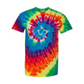 Dyenomite Multi-Color Spiral Short Sleeve T-Shirt