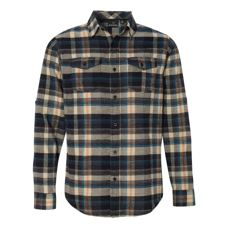 Burnside Yarn-Dyed Long Sleeve Flannel Shirt