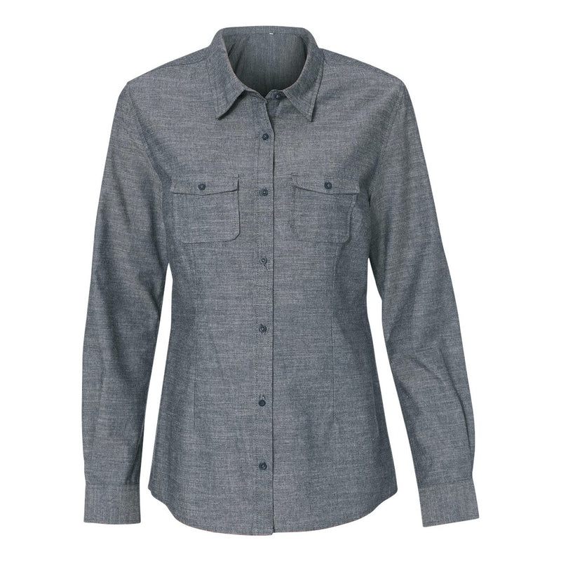 Burnside Women's Long Sleeve Chambray