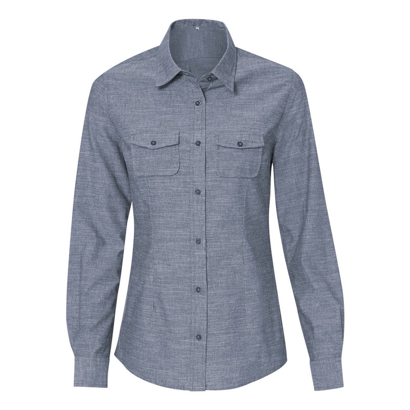 Burnside Women's Long Sleeve Chambray