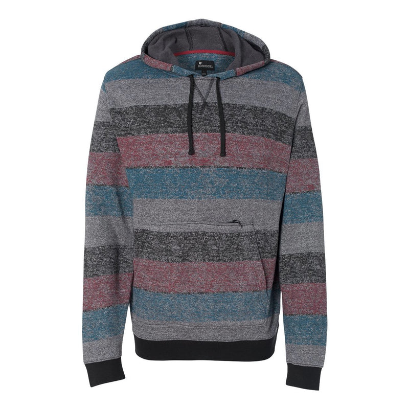 Burnside Printed Stripes Fleece Sweatshirt